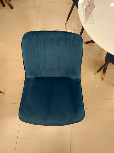 Стул на металлокаркасе Seda 01 blue / gold / black из шоурума 10